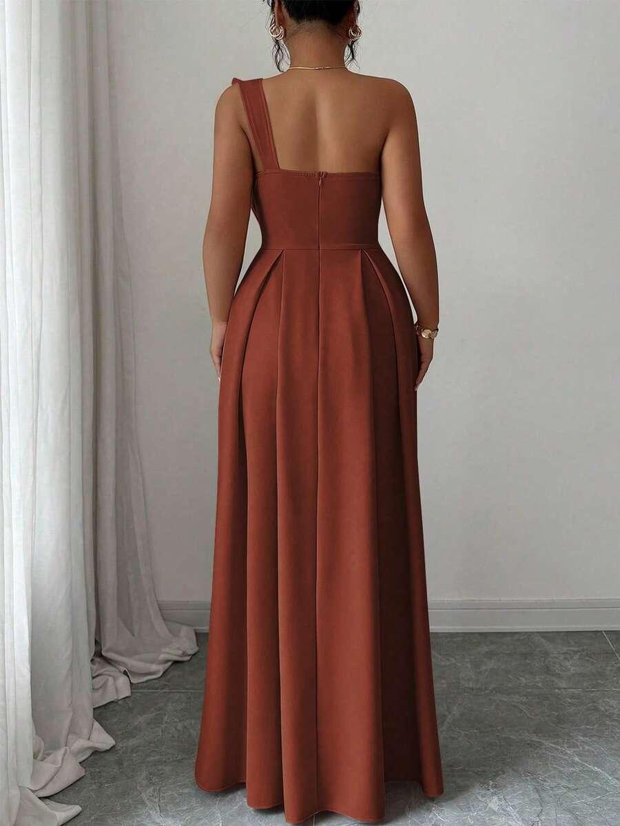 ELEGANCKA SUKIENKA MAXI NA JEDNO RAMIĘ
