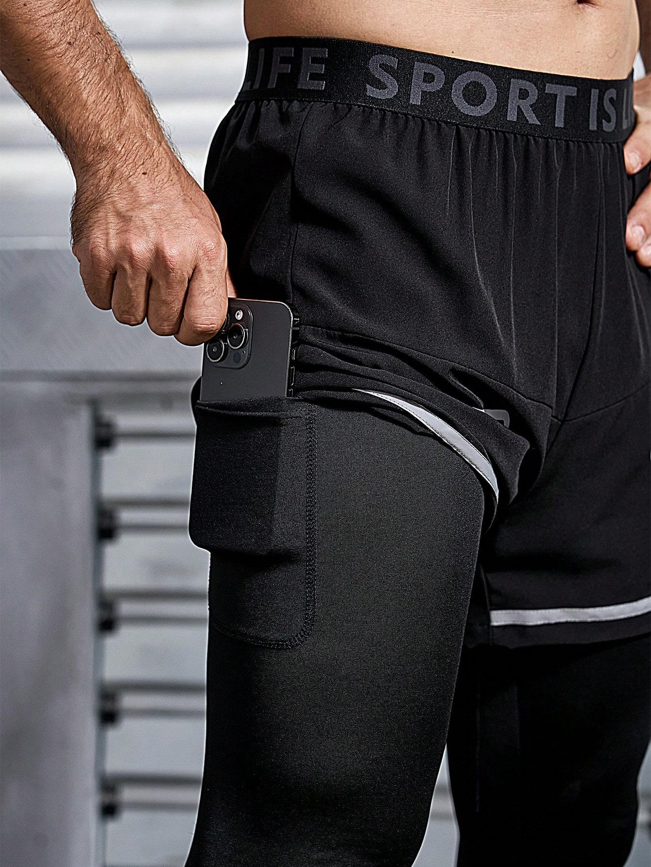 spodnie treningowe łączenie elementy odblaskowe