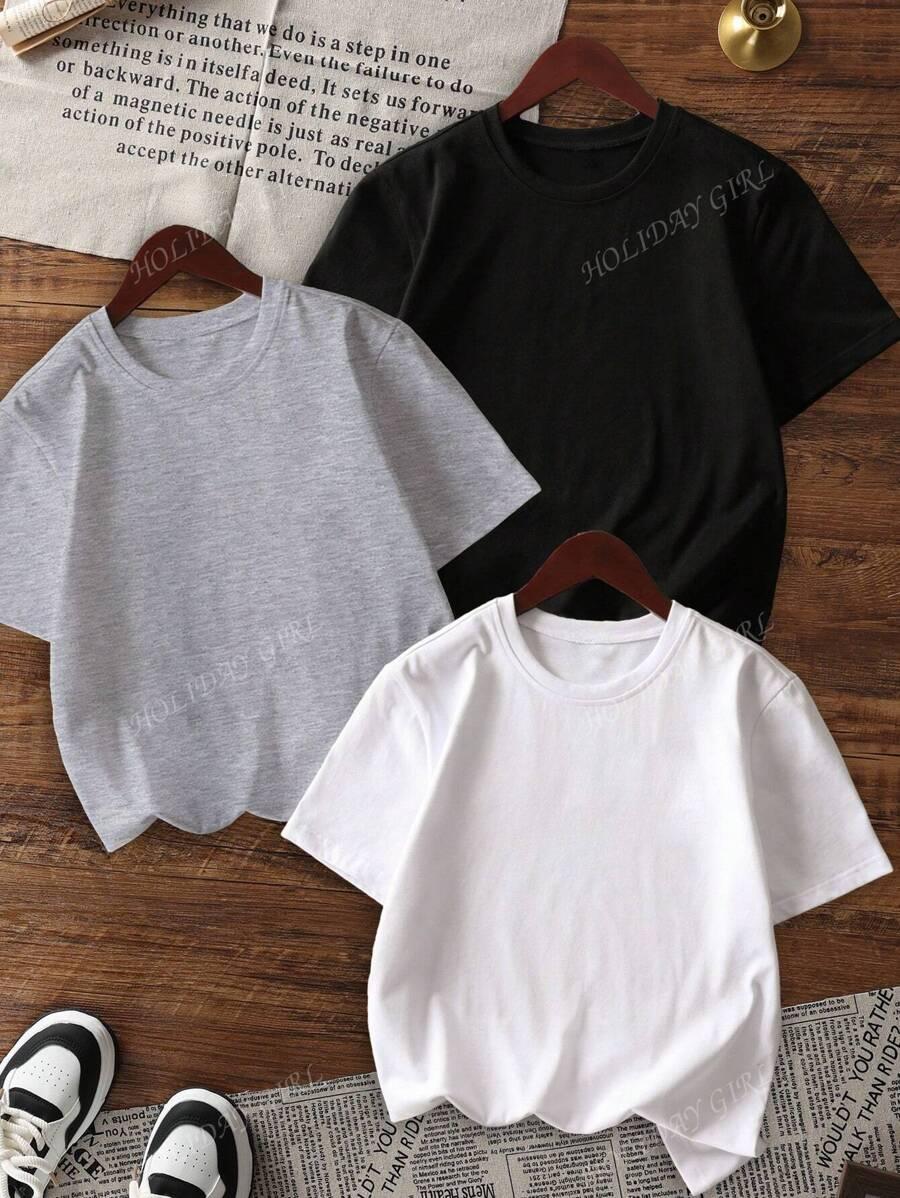 LUŹNY T-SHIRT 3 PACK