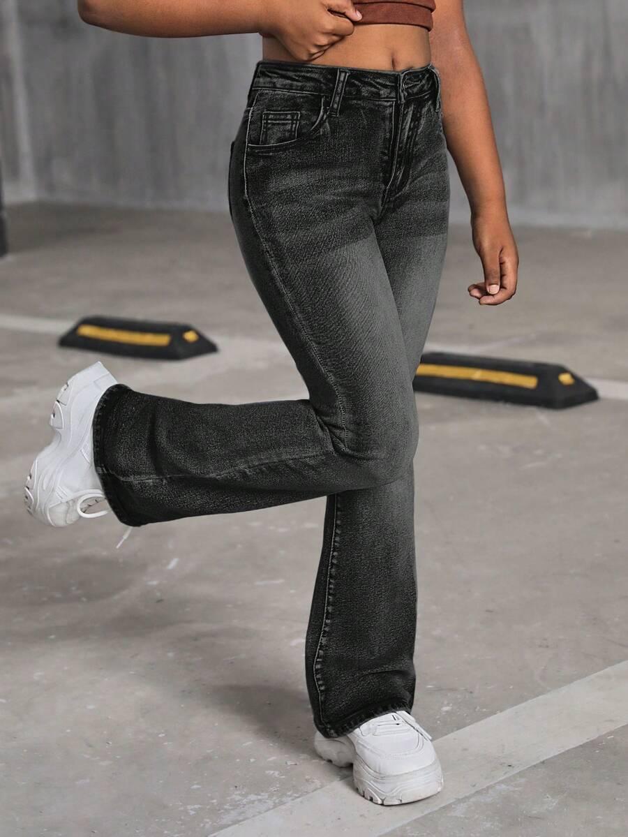 CZARNE SPODNIE JEANS