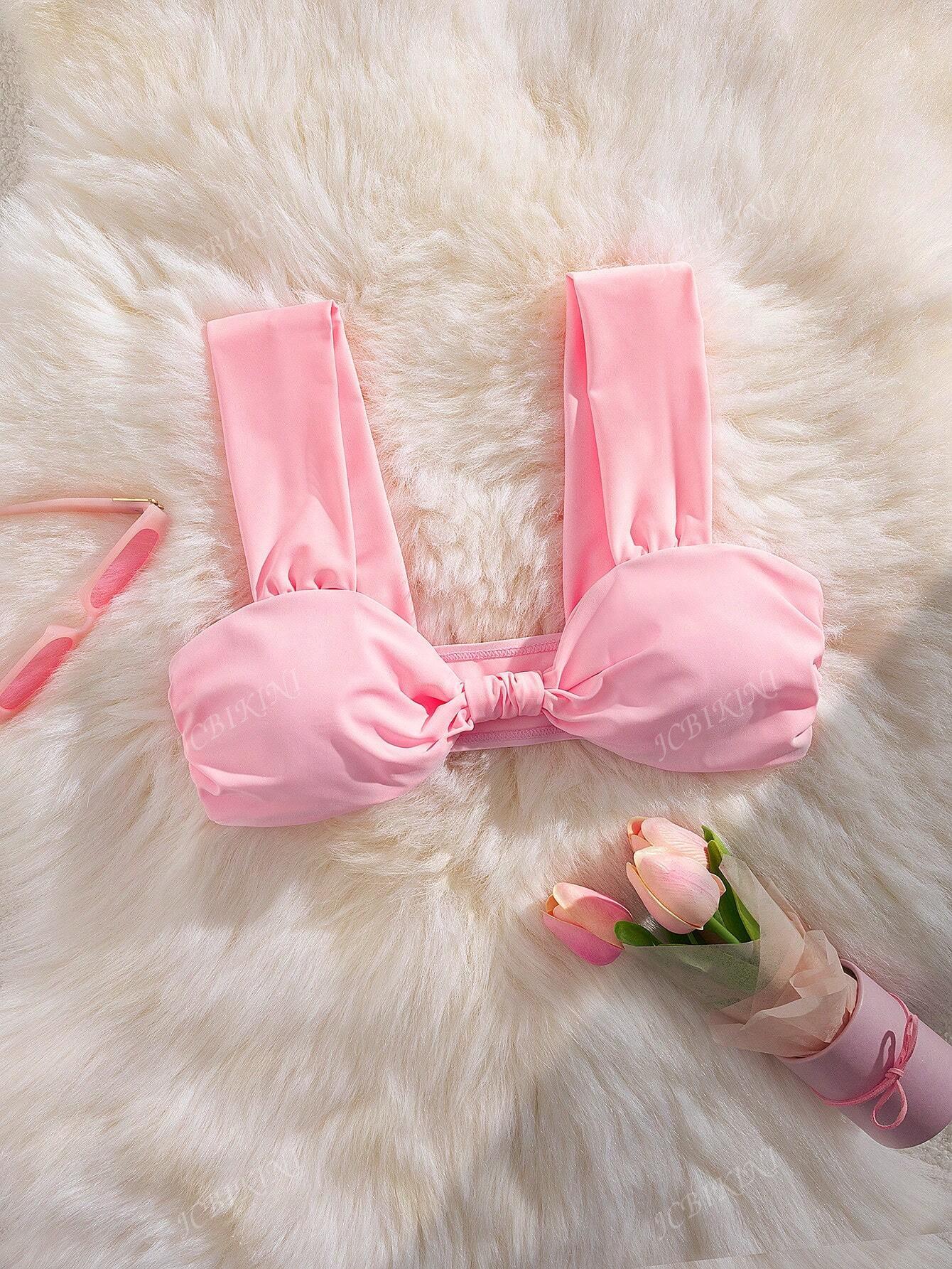 różowa góra od bikini 
