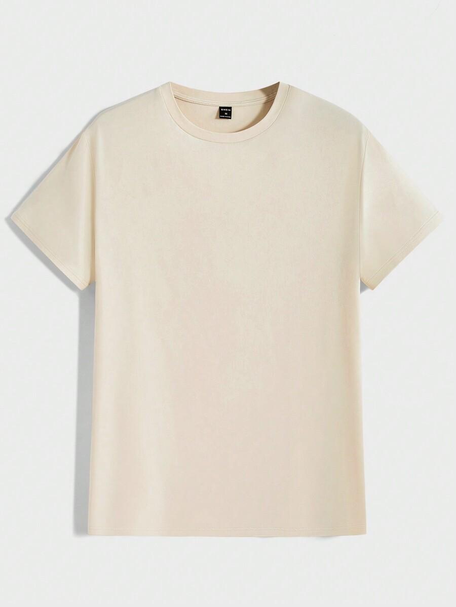 GŁADKI T-SHIRT OKRĄGŁY DEKOLT 3-PACK