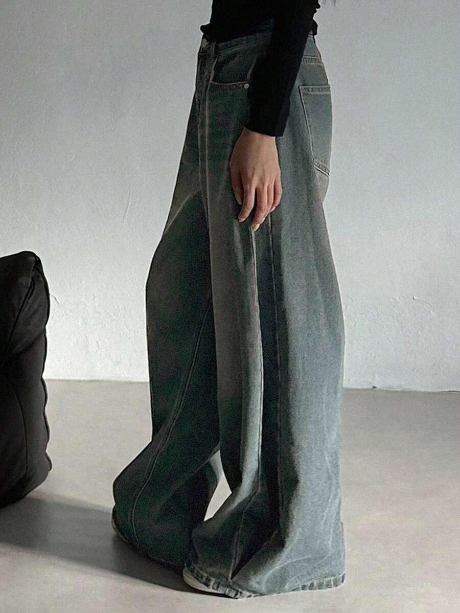SPODNIE JEANS SZEROKIE NOGAWKI