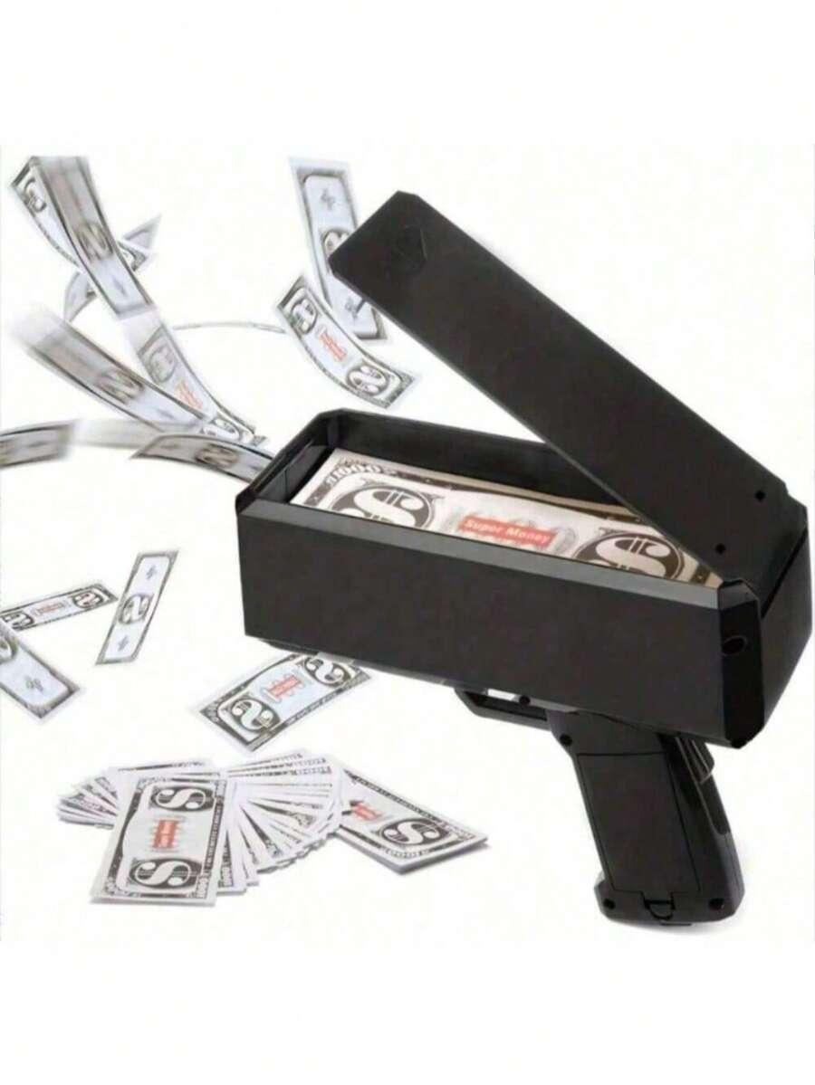 czarny  PISTOLET NA SZTUCZNE BANKNOTY