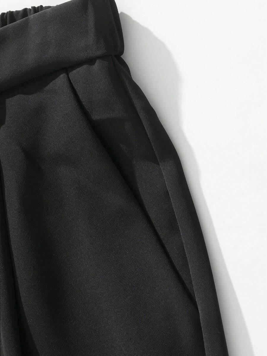 CZARNE ELEGANCKIE SPODNIE 