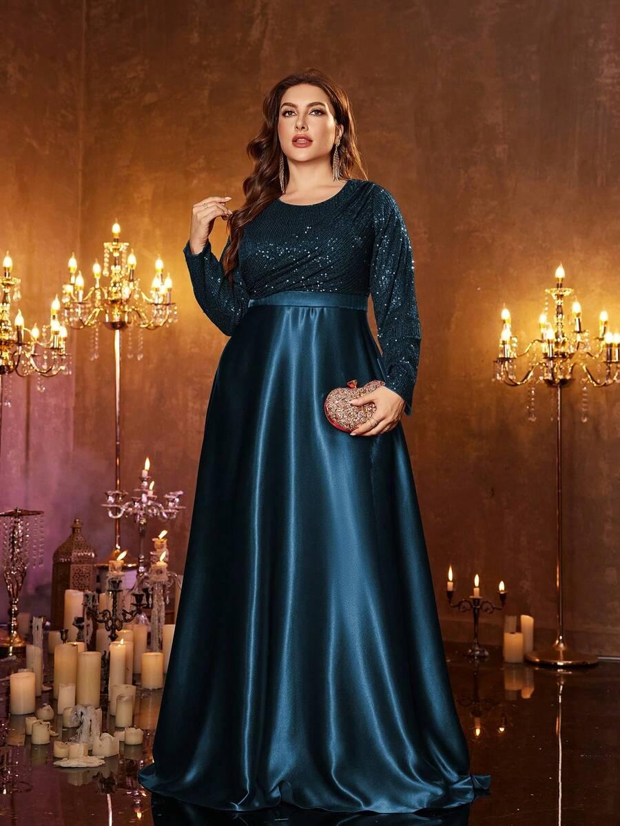 niebieska maxi sukienka