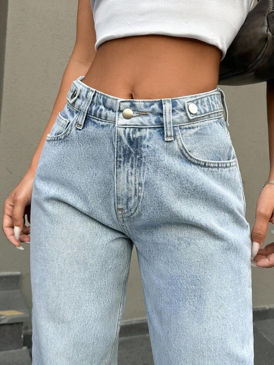 SPODNIE JEANS WYSOKI STAN