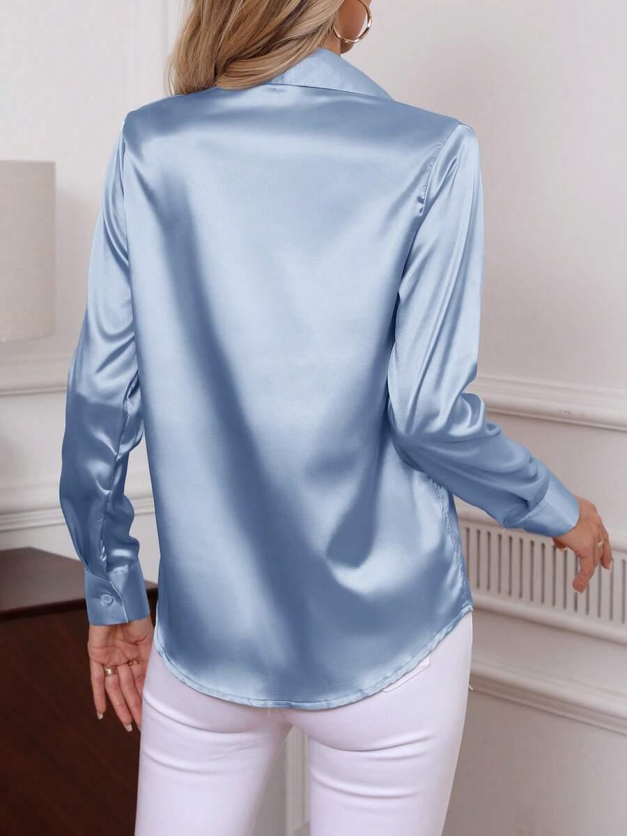NIEBIESKA KOSZULA GUZIKI