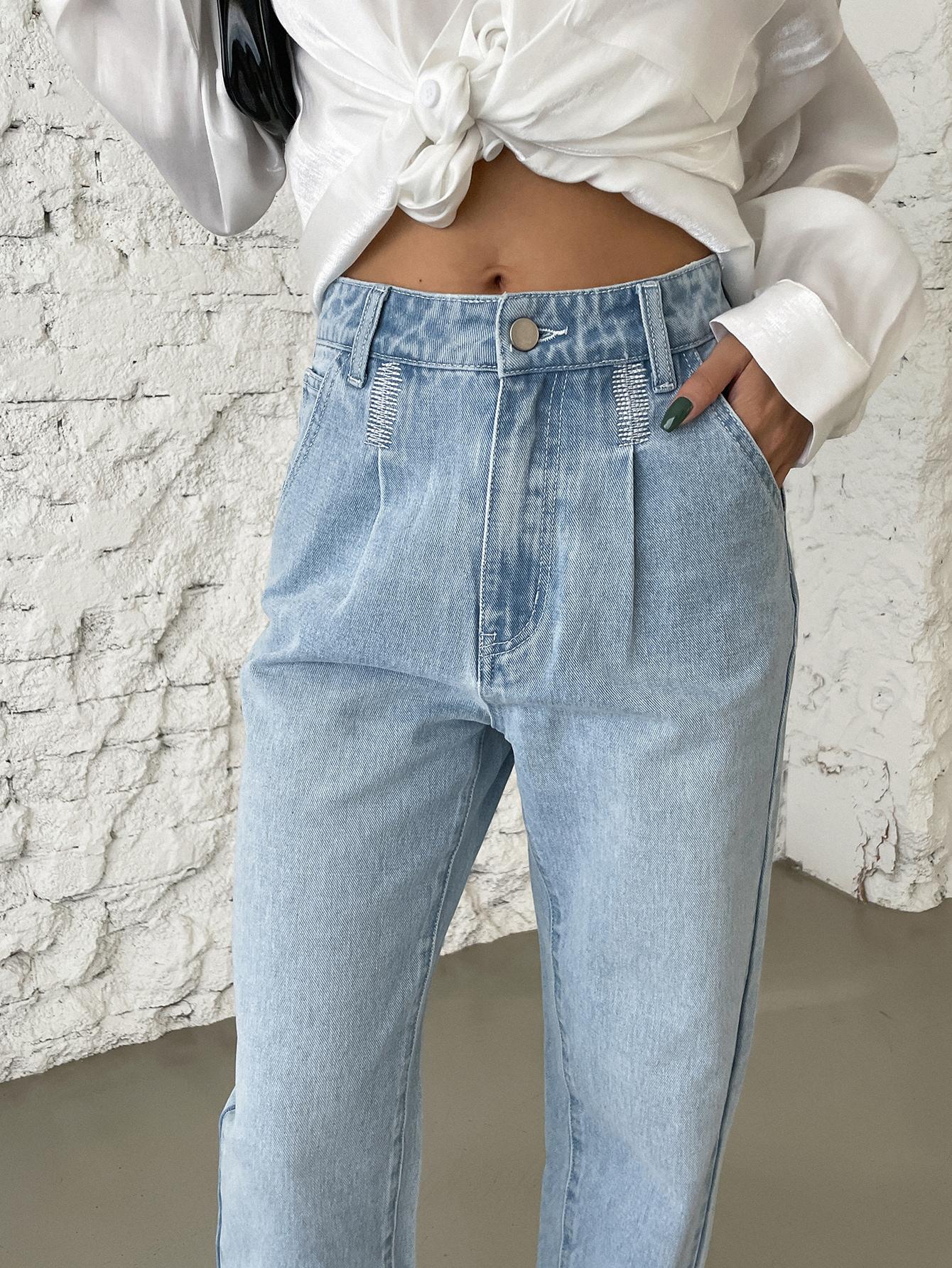 SPODNIE JEANS WYSOKI STAN
