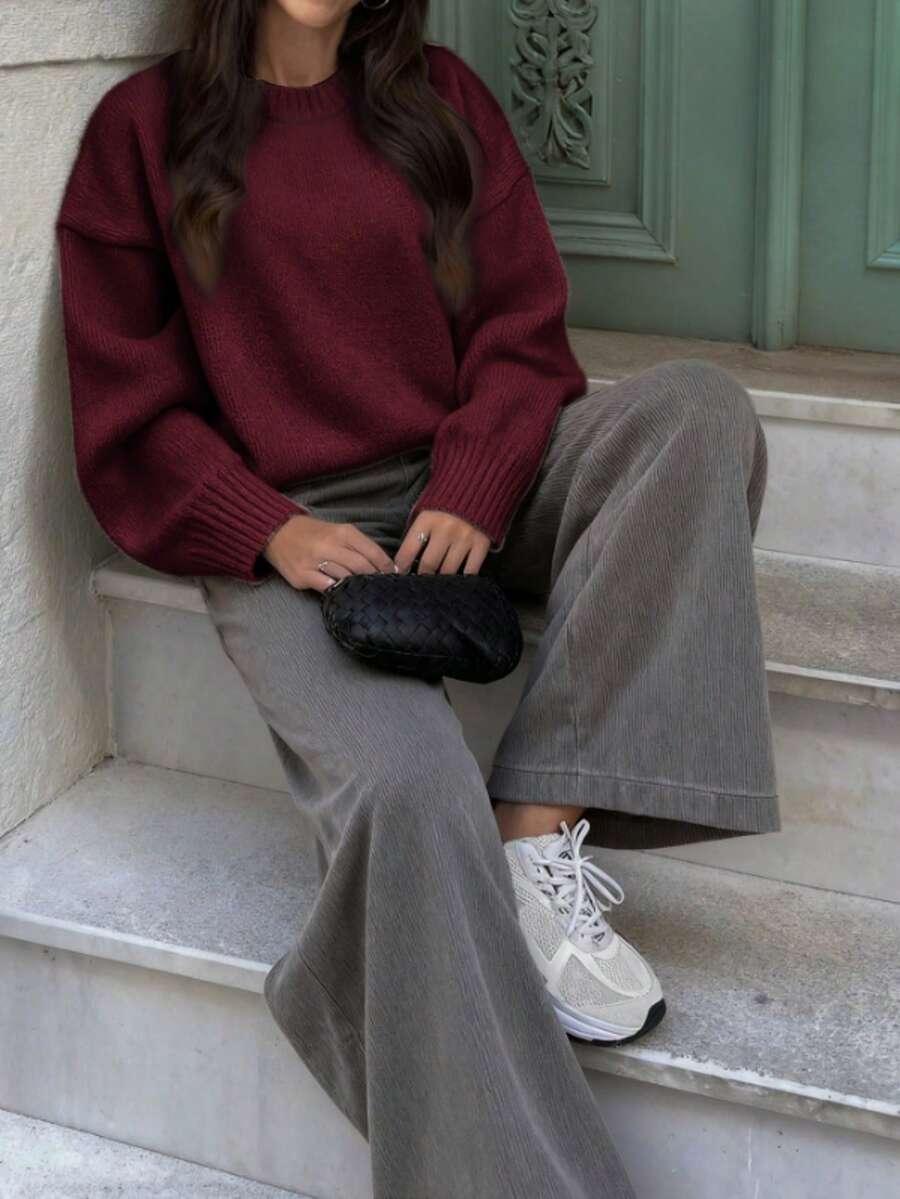 BORDOWY SWETER OVERSIZE