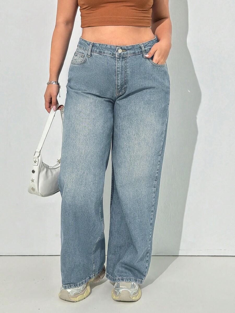 NIEBIESKIE SPODNIE JEANS