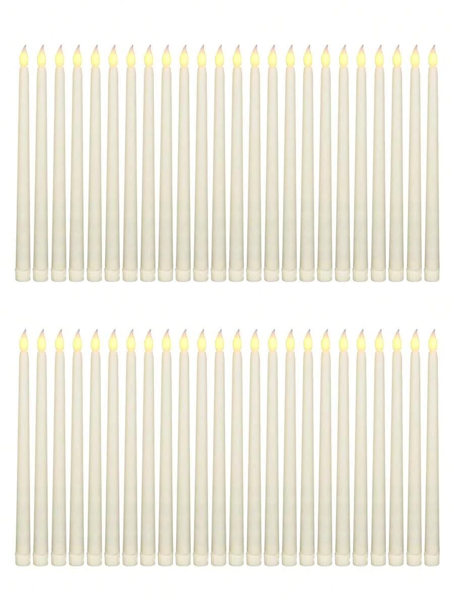 BIAŁE ŚWIECE LED 3-PACK