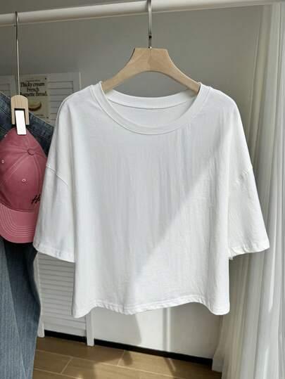 biały t-shirt basic