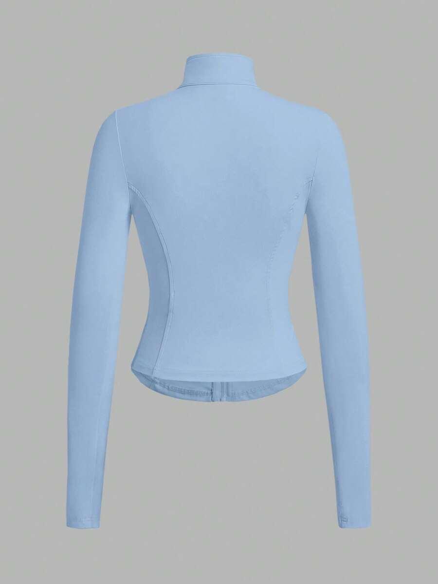 rozpinana niebieska sportowa bluza