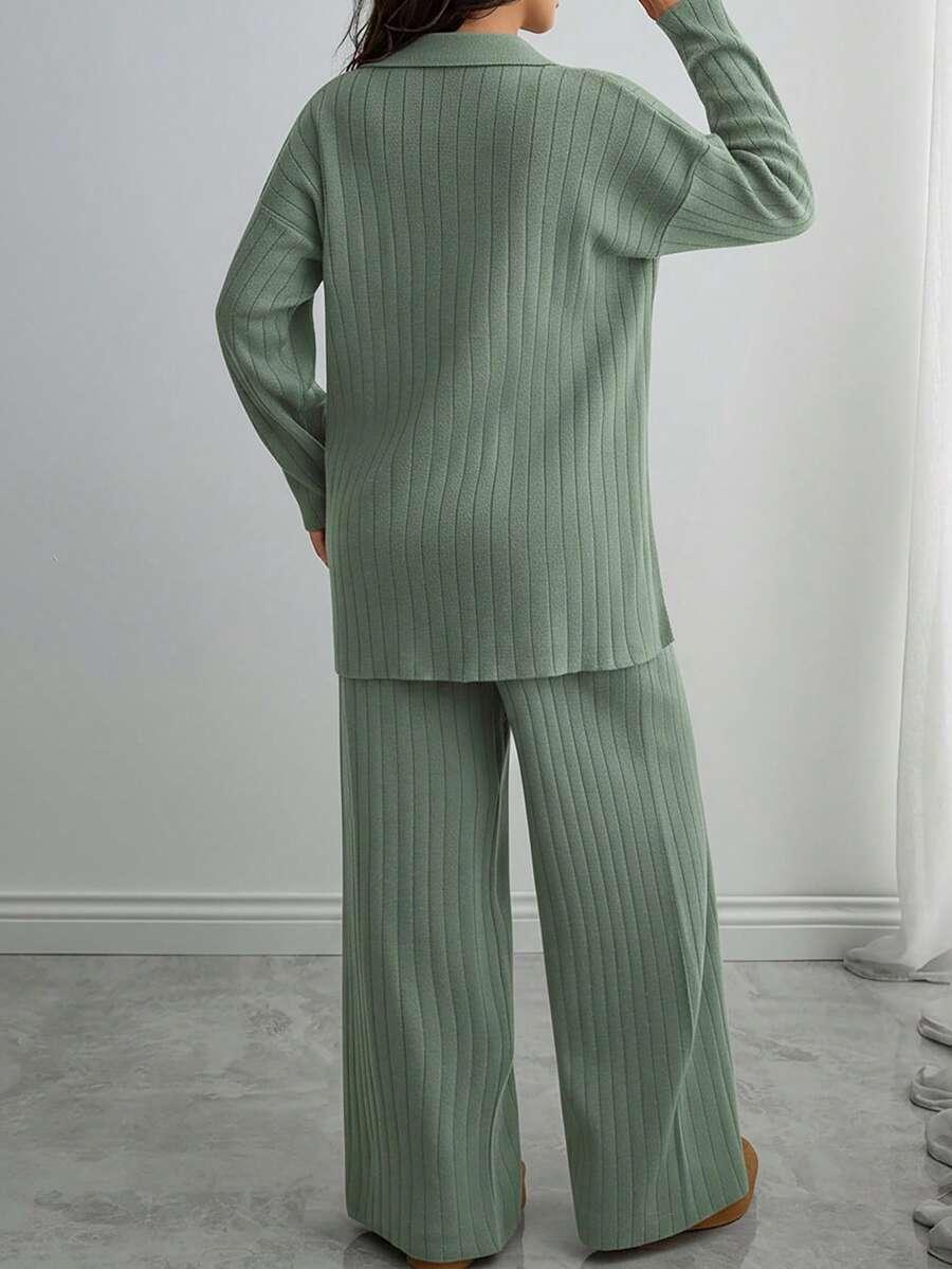 SWETER SPODNIE KOMPLET