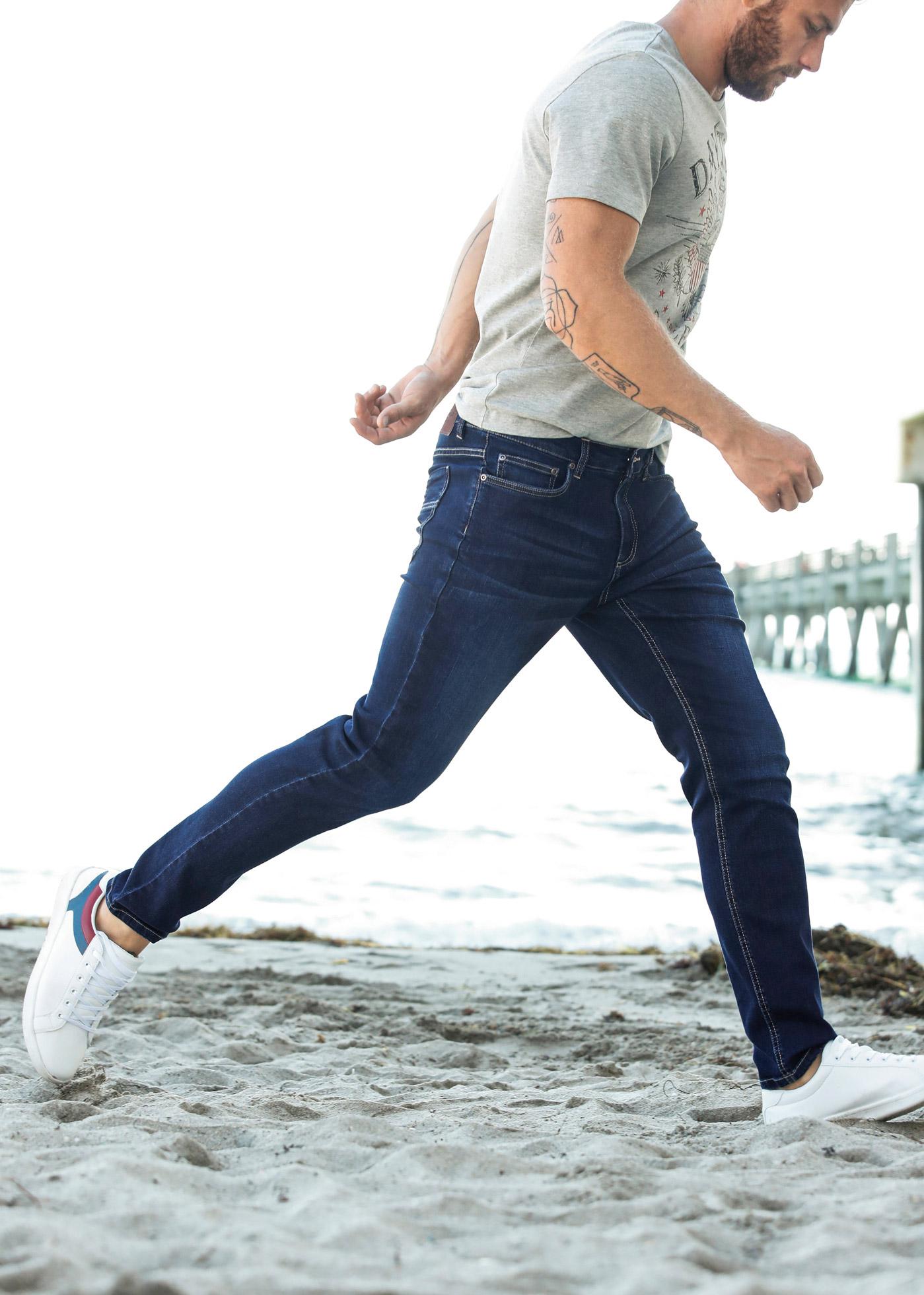 NIEBIESKIE SPODNIE JEANS