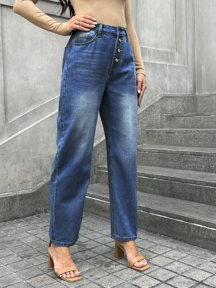 NIEBIESKIE SPODNIE JEANS