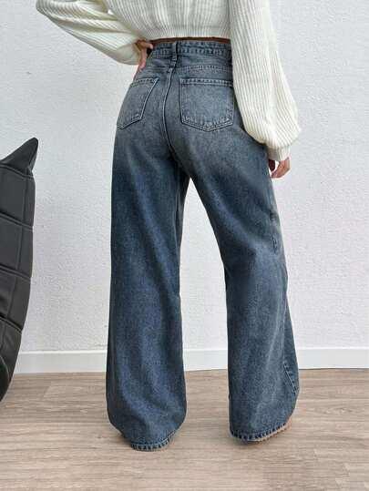 NIEBIESKIE SPODNIE JEANS