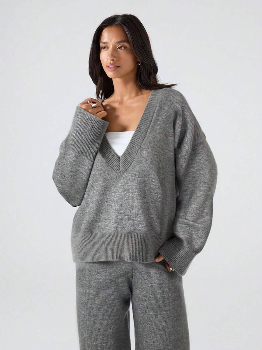 SWETER SPODNIE KOMPLET