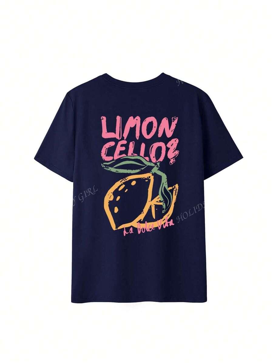 T-SHIRT DAMSKI Z NADRUKIEM