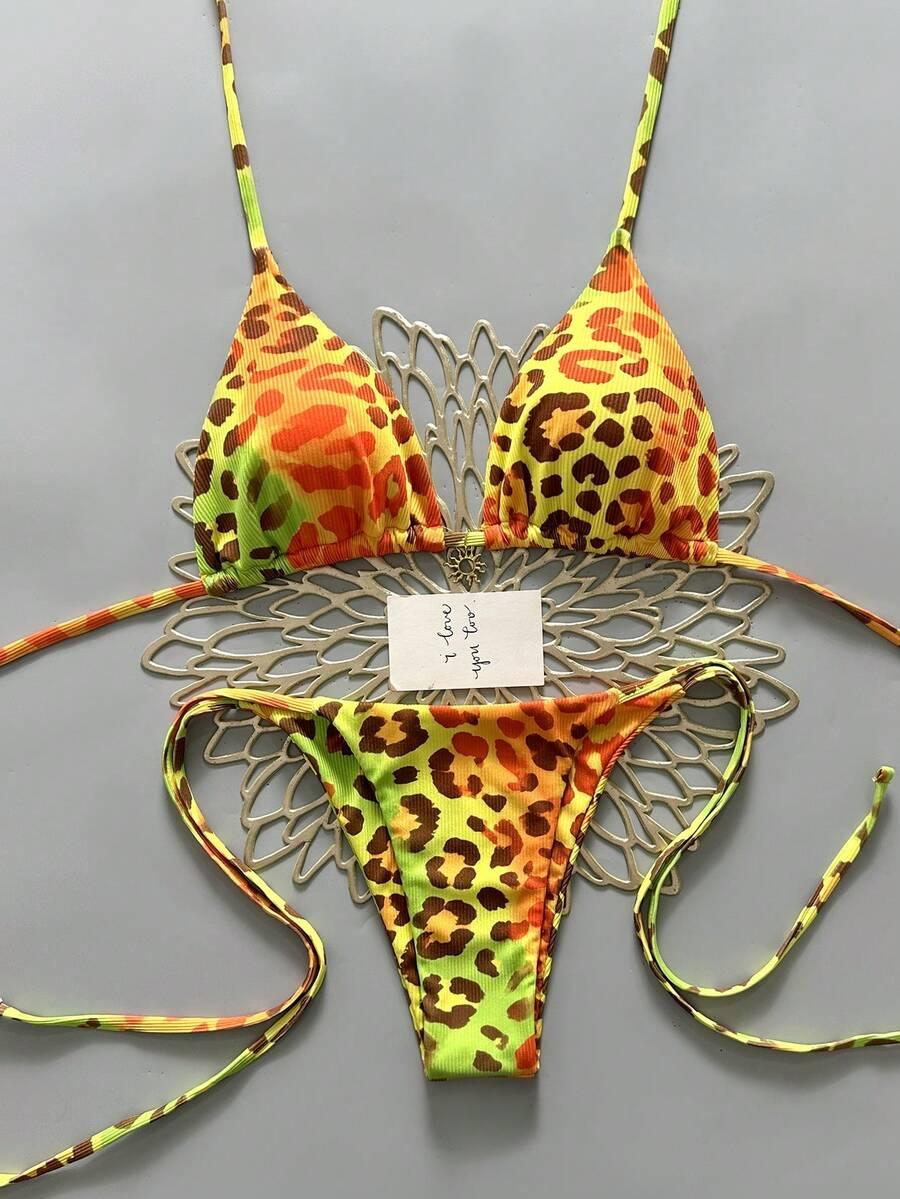 DWUCZĘŚCIOWY STRÓJ KĄPIELOWY ANIMAL PRINT
