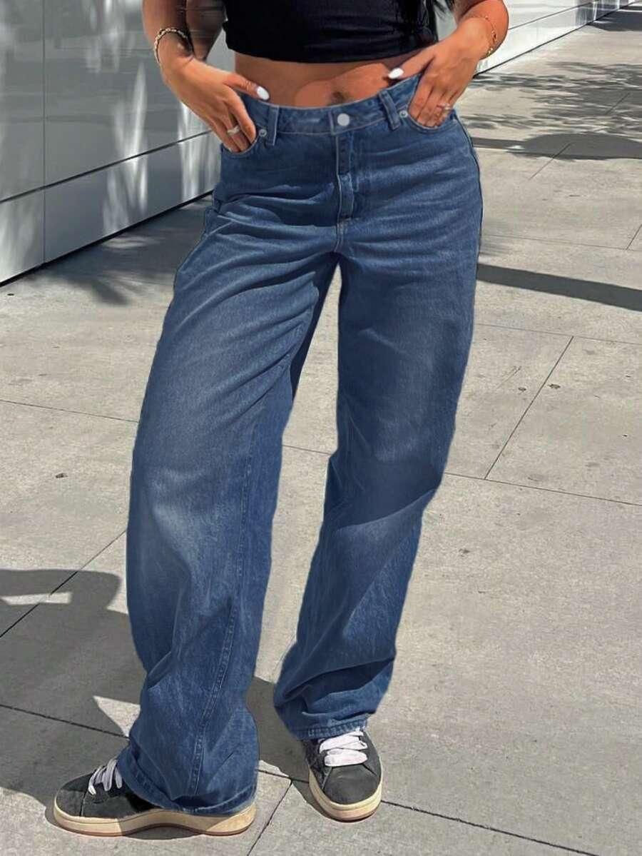 NIEBIESKIE SPODNIE JEANS 