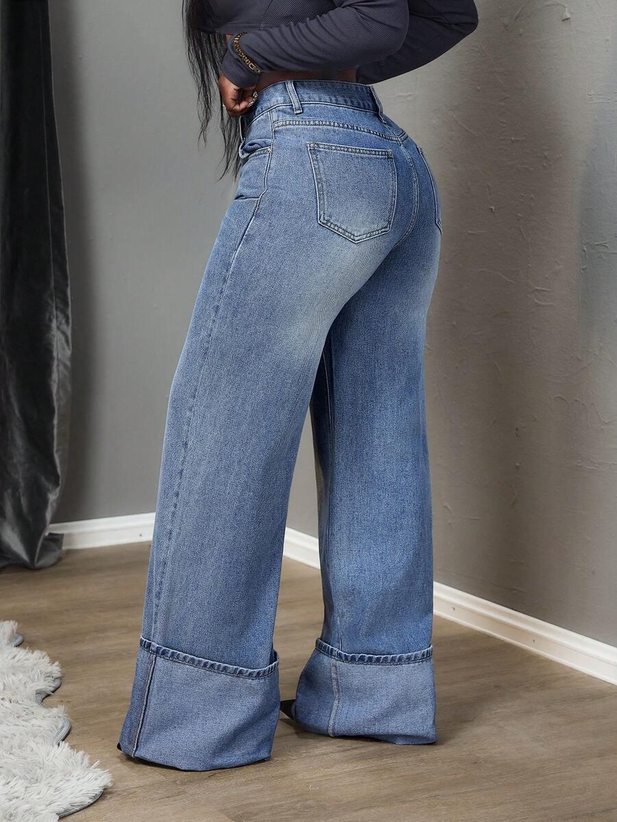 NIEBIESKIE SPODNIE JEANS