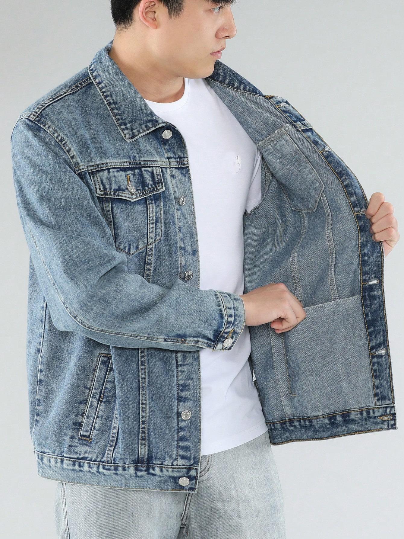 niebieska kurtka jeans