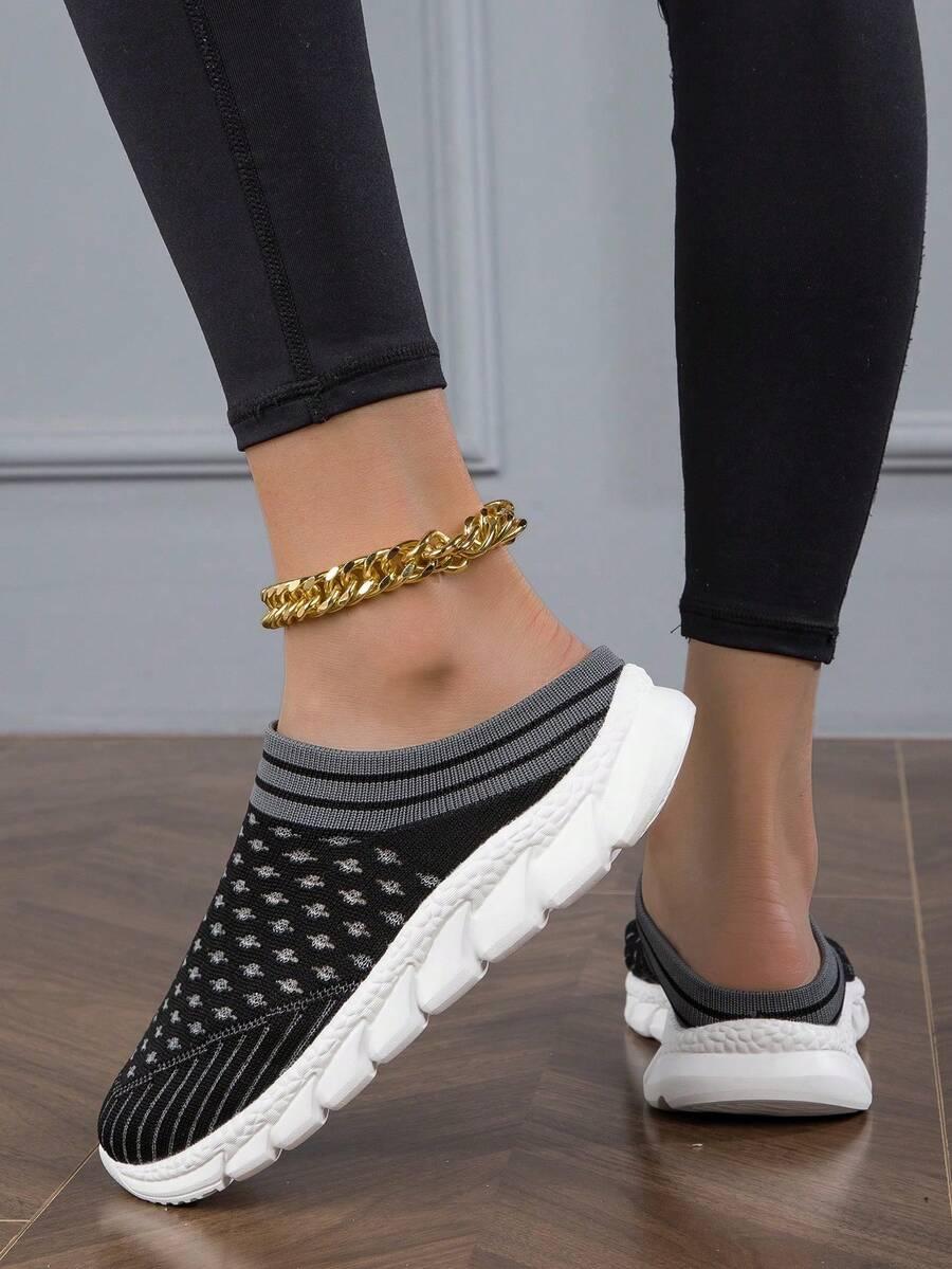 czarne buty print