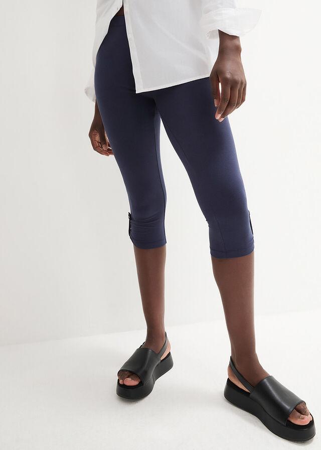 LEGGINSY DAMSKIE 3/4 BAWEŁNA