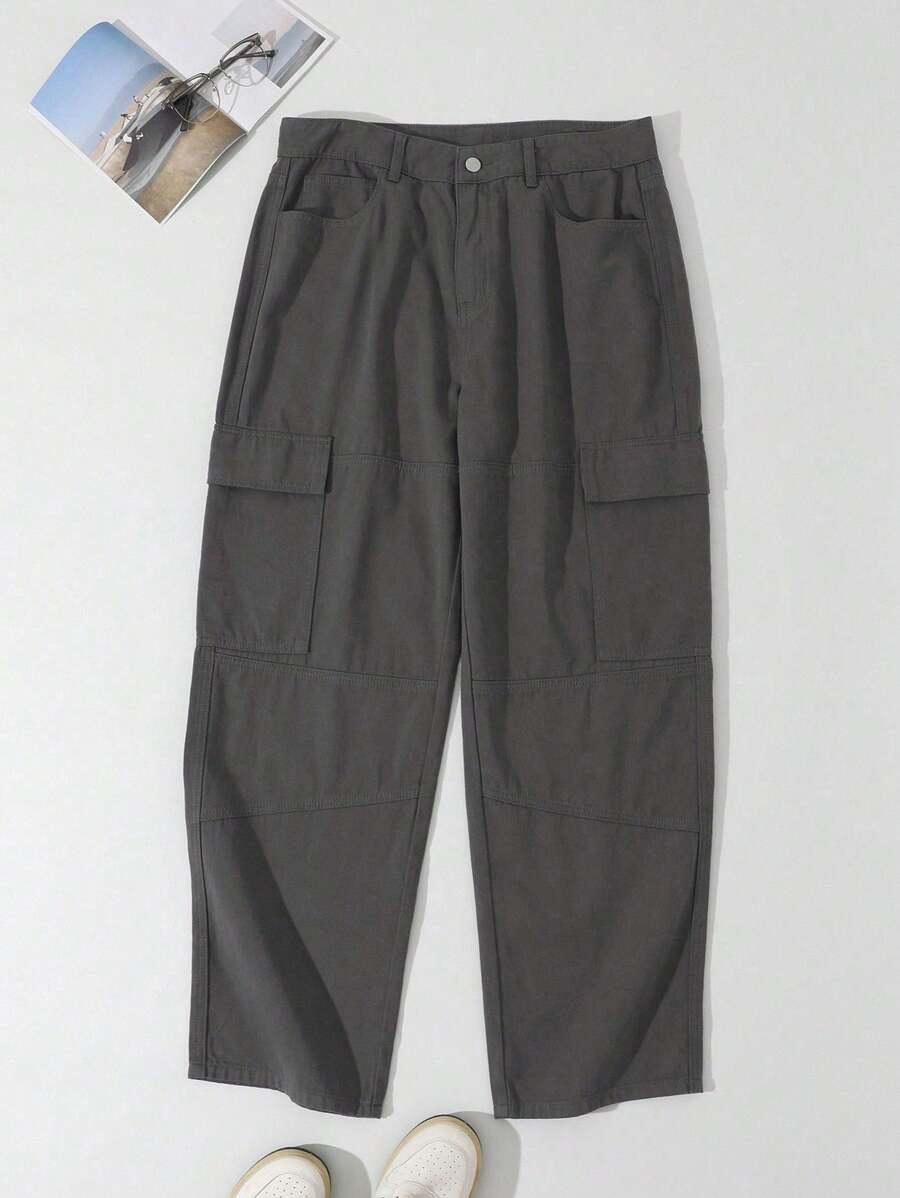 SZARE SPODNIE JEANS