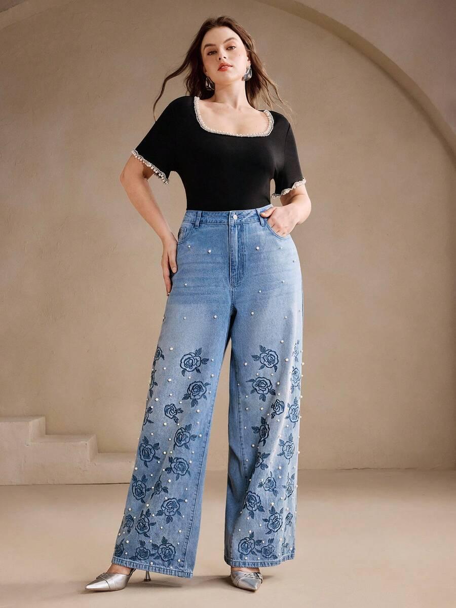 JEANSY W KWIATY