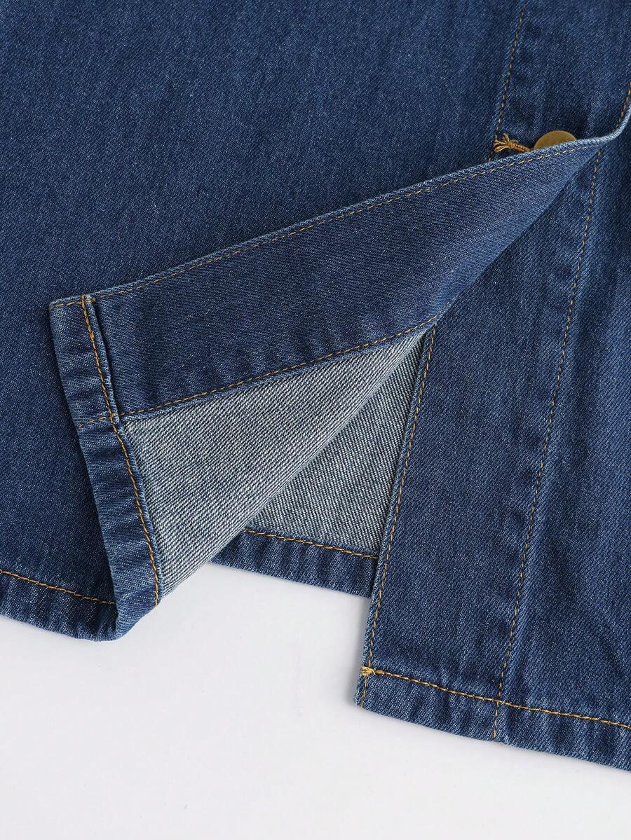 NIEBIESKA SUKIENKA JEANS