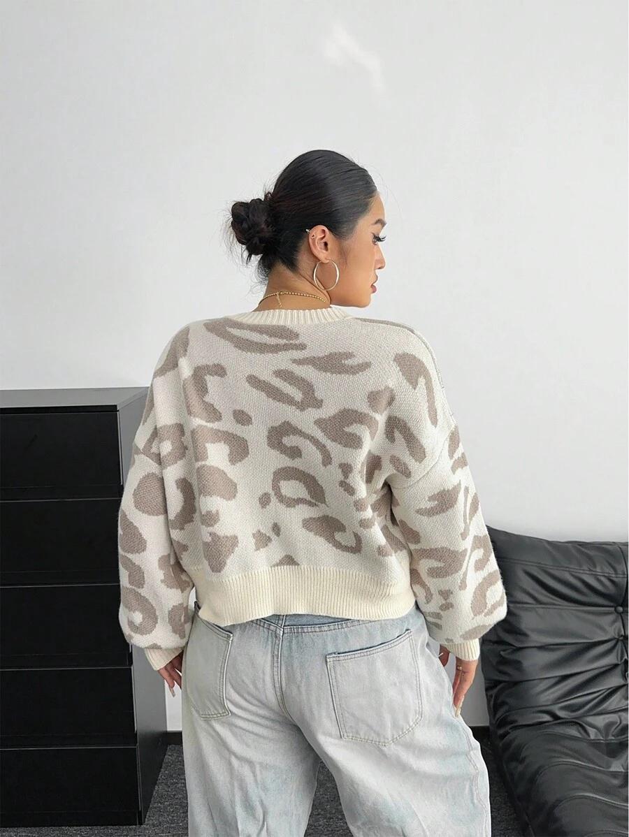 sweter animal print 