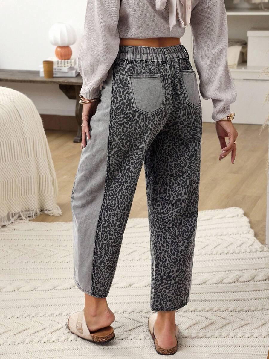 szare spodnie jeans 