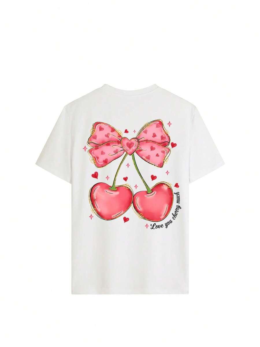 BIAŁY T-SHIRT NADRUK