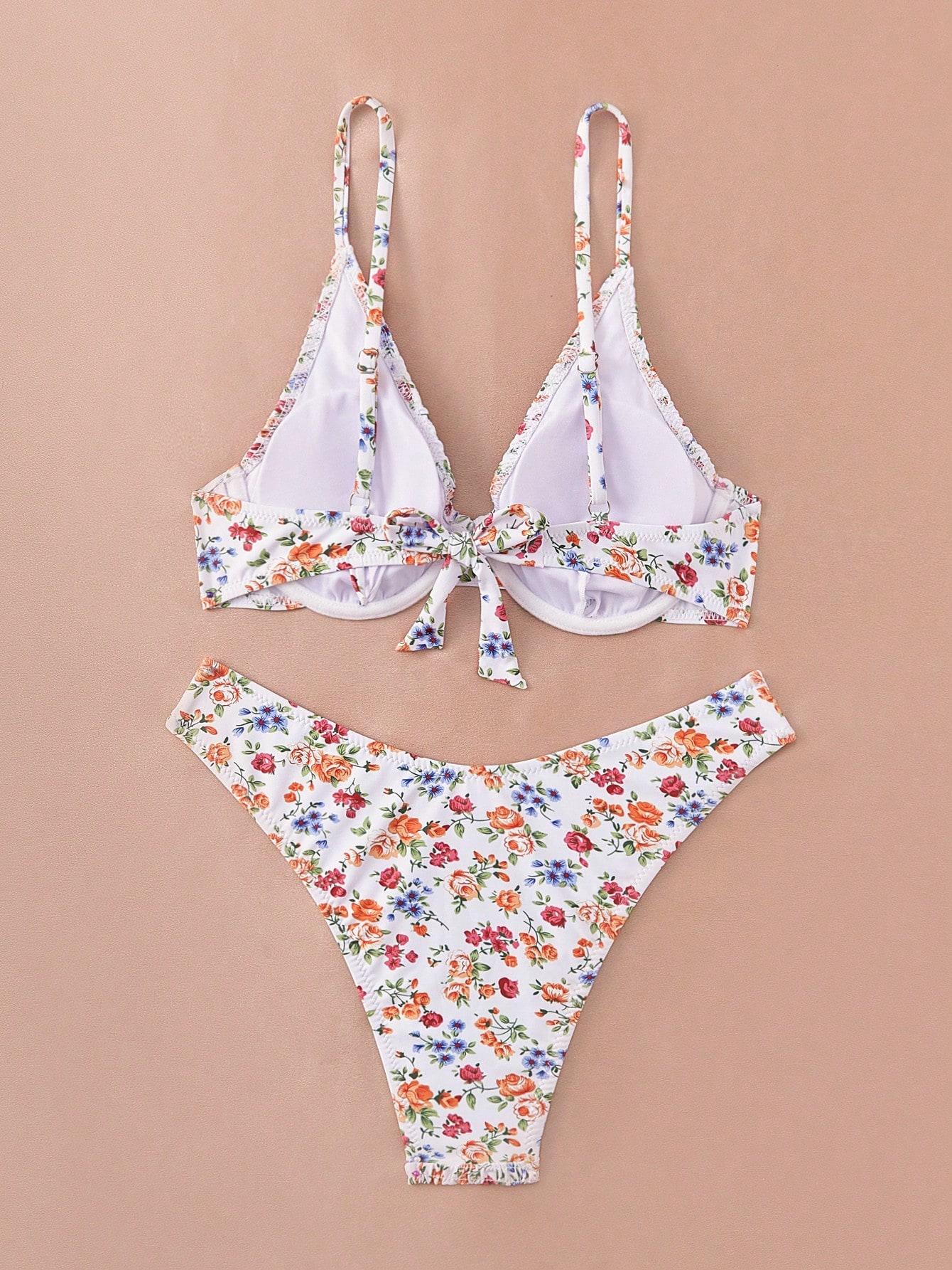 biała góra od bikini kwiaty