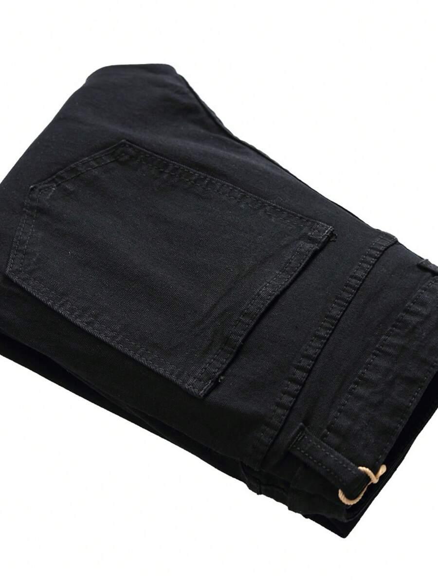 CZARNE SPODNIE JEANS