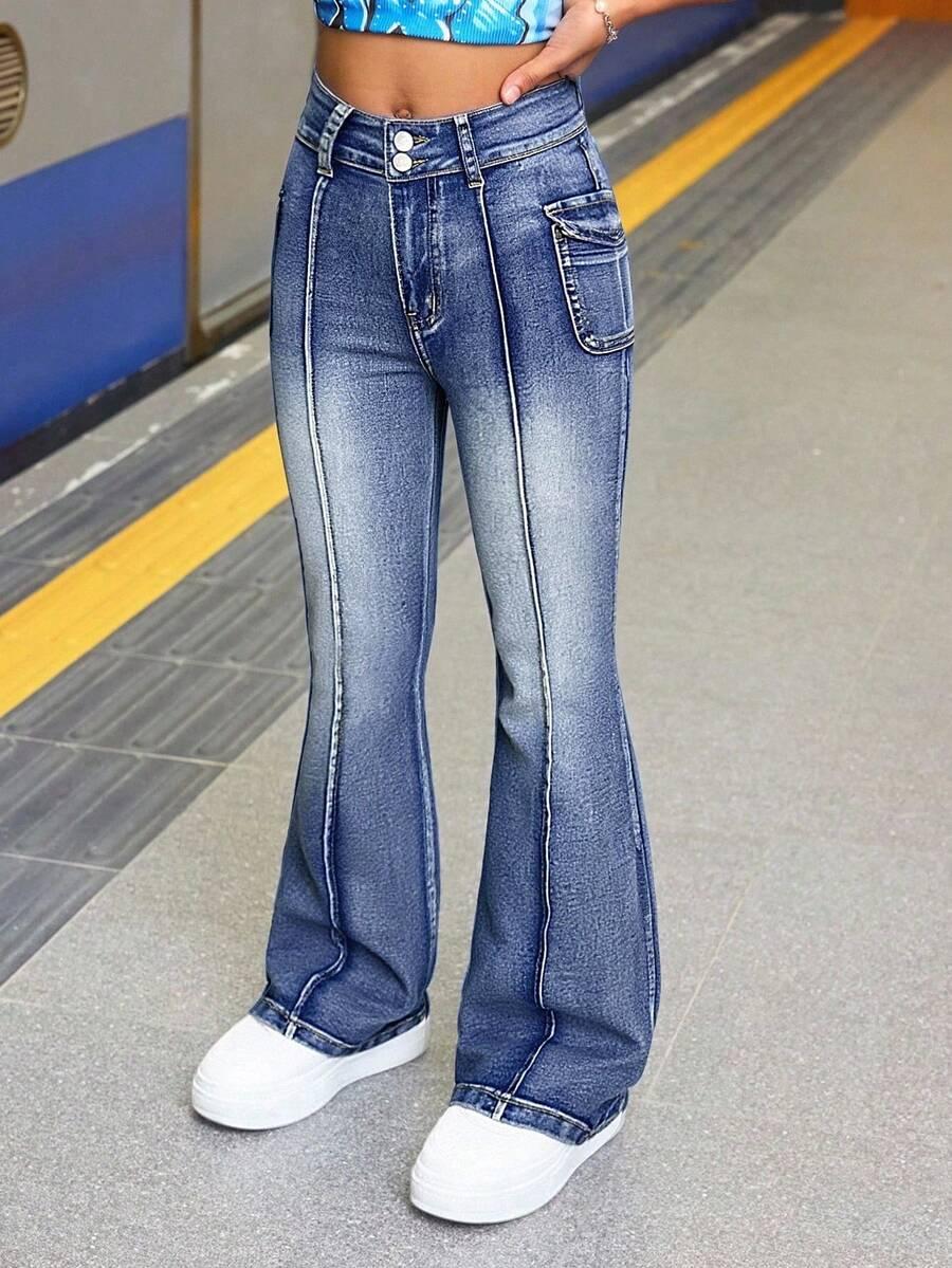 NIEBIESKIE SPODNIE JEANS 