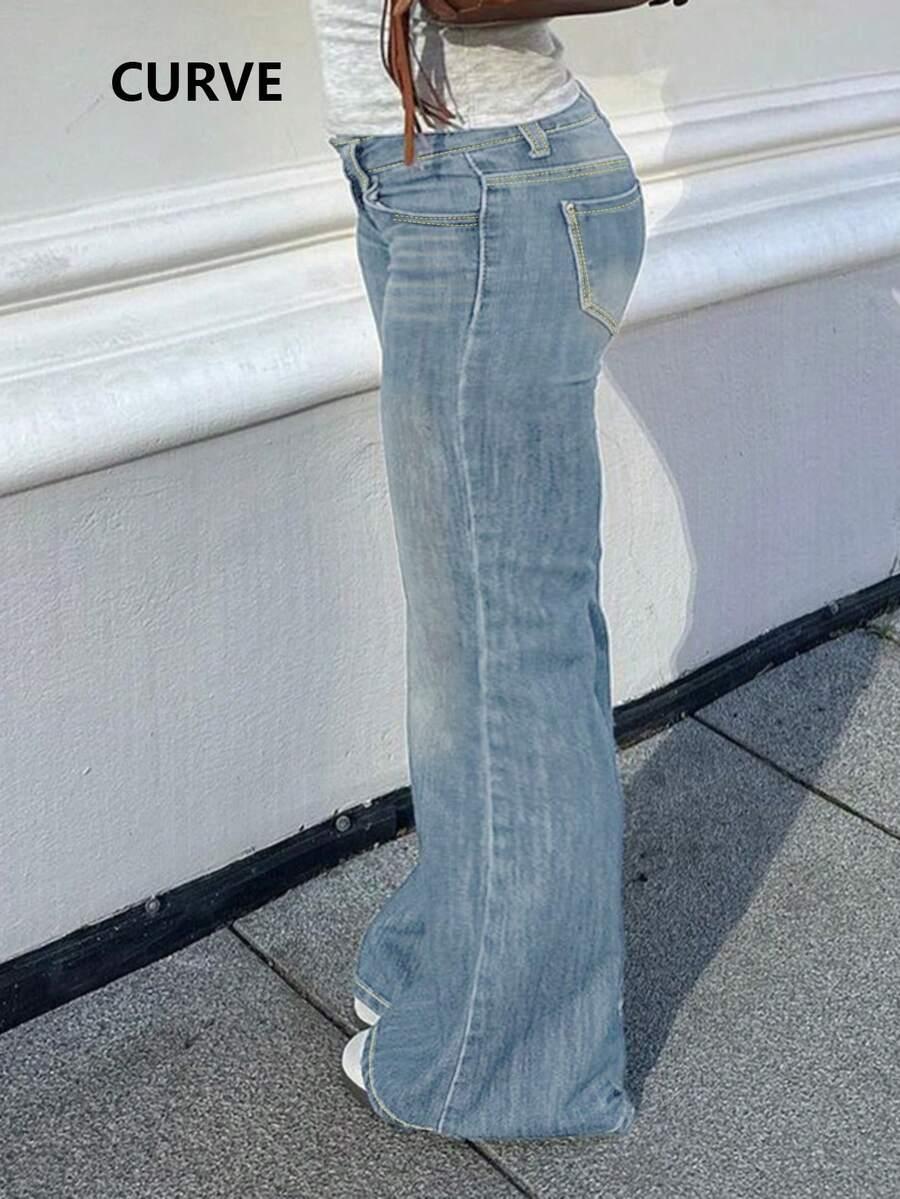 SPODNIE JEANS DZWONY