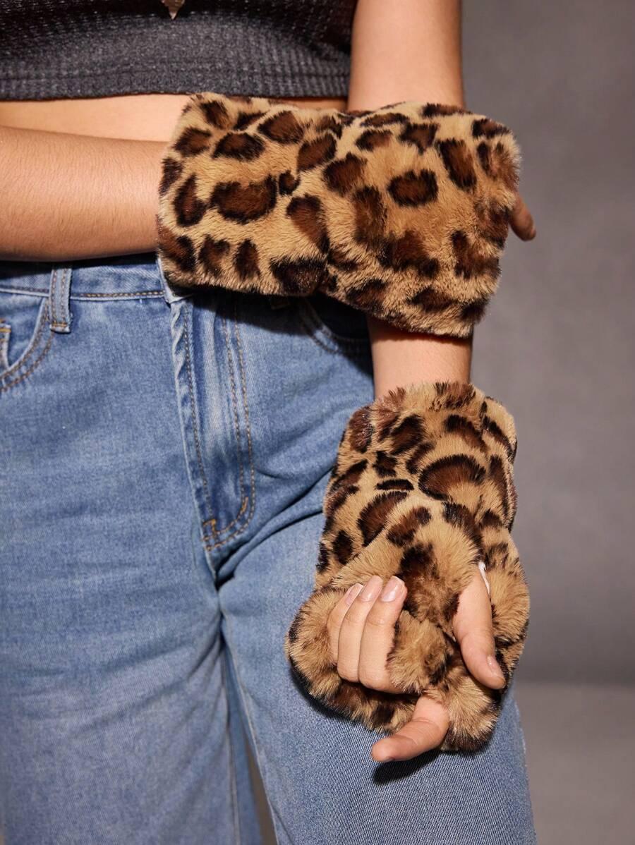 RĘKAWICZKI MITENKI animal print