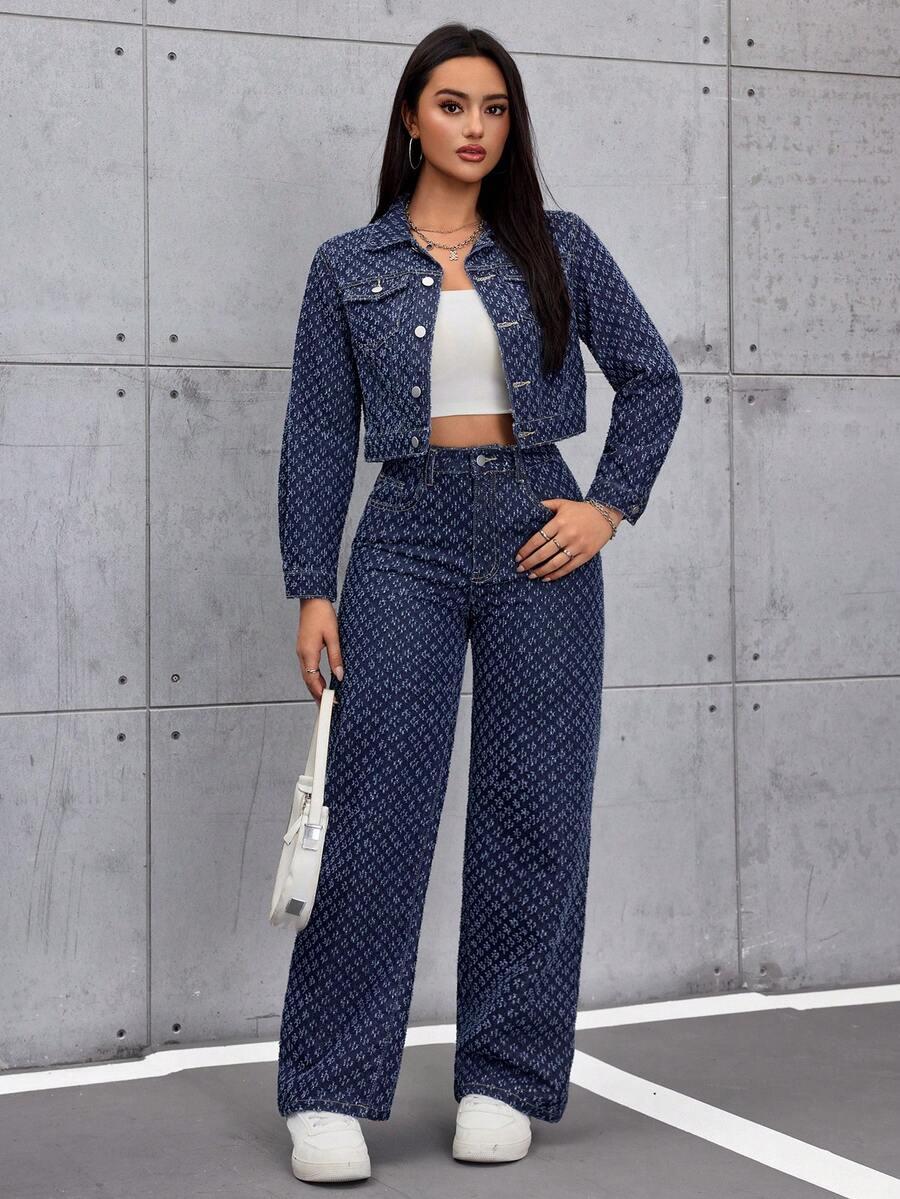 granatowa kurtka jeans 