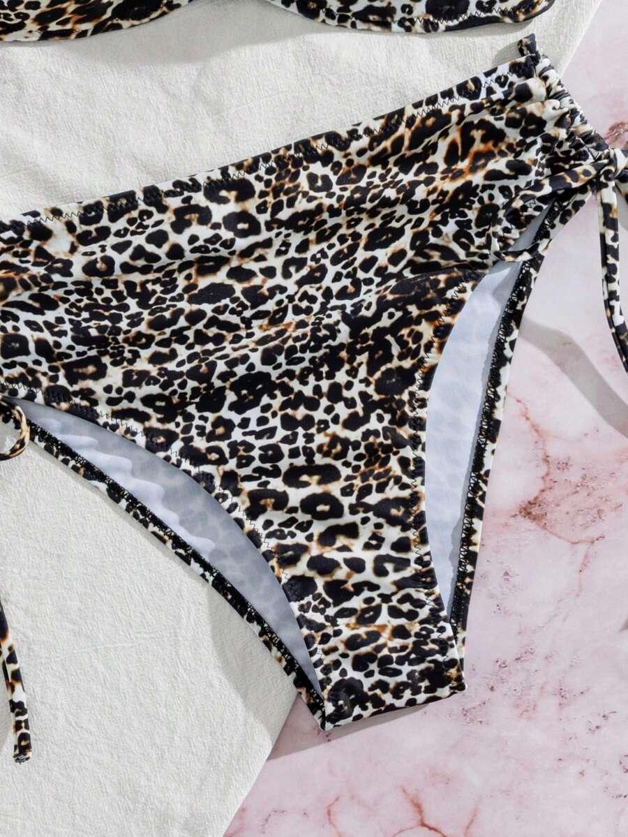 góra od bikini animal print 