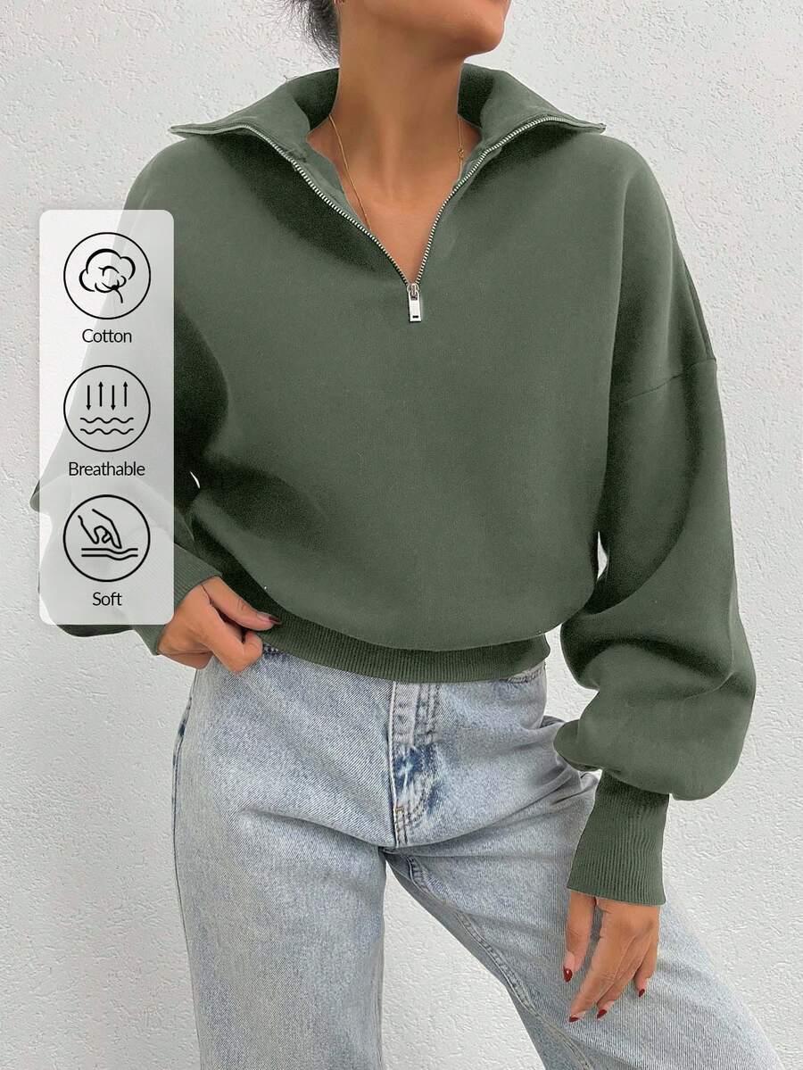 zielona bluza zamek