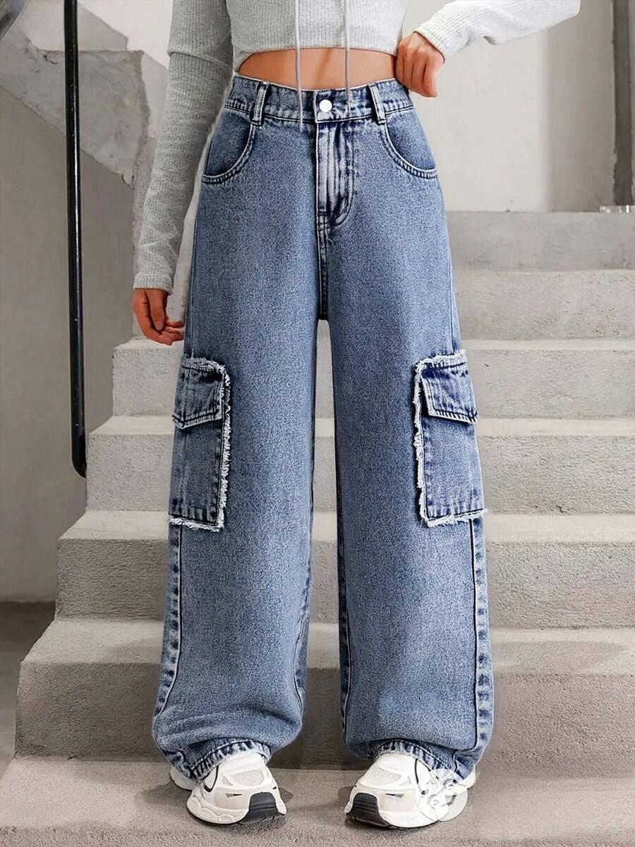 spodnie jeans bojówki
