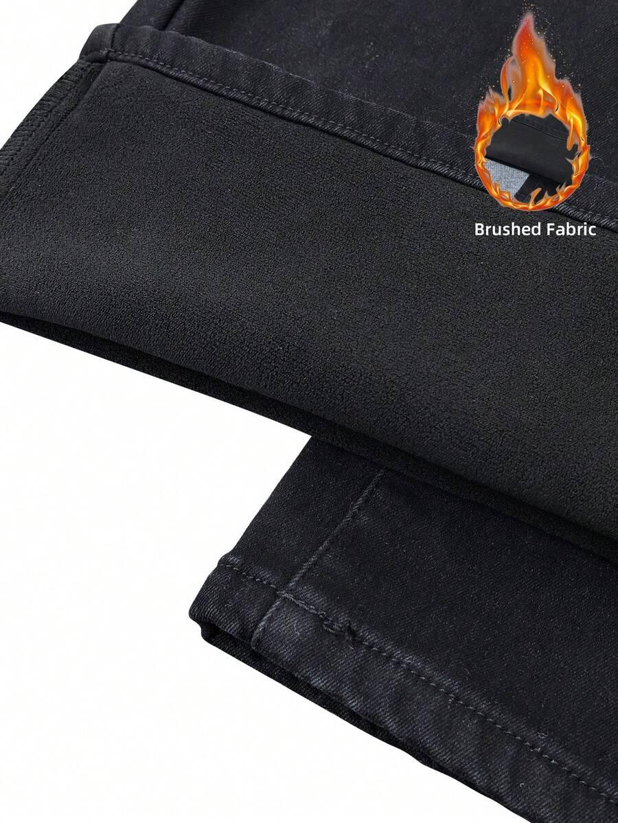 CZARNE SPODNIE JEANS