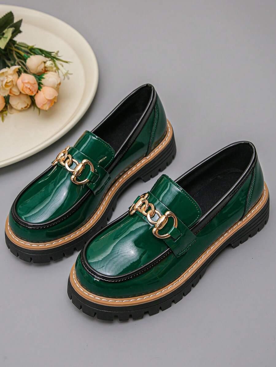 zielone MOKASYNY CASUAL