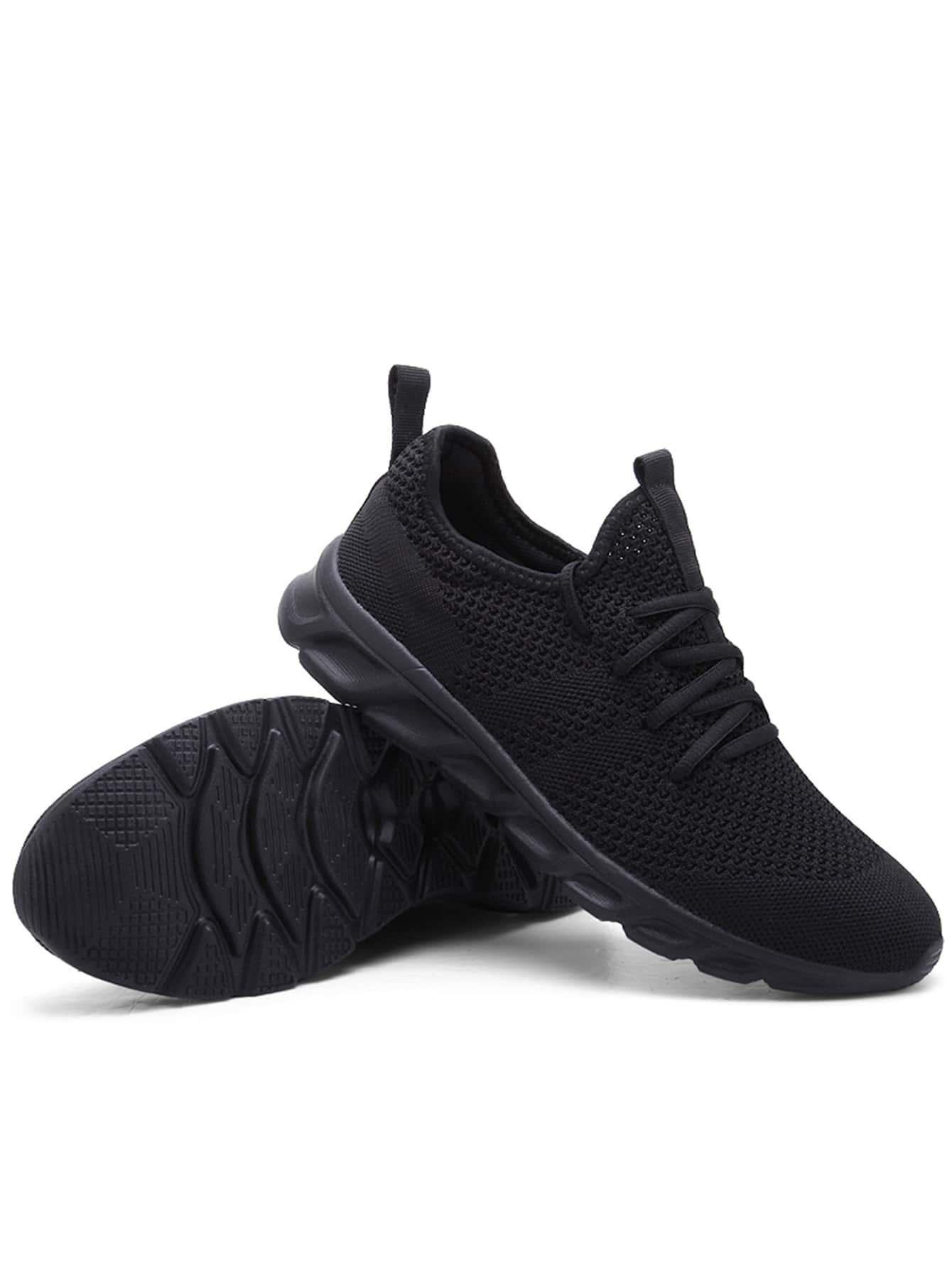 CZARNE SZNUROWANE BUTY SPORTOWE