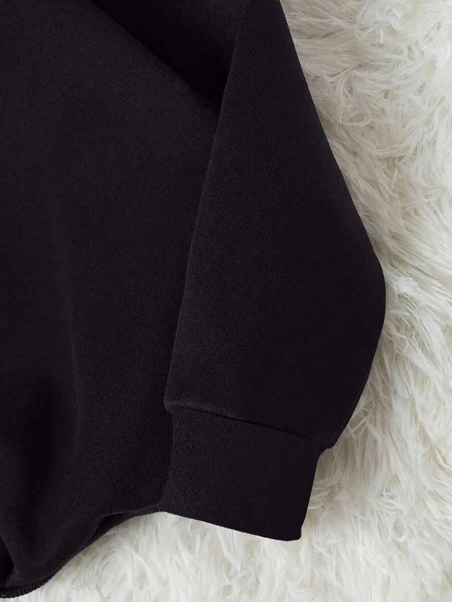 CZARNA BLUZA NAPIS