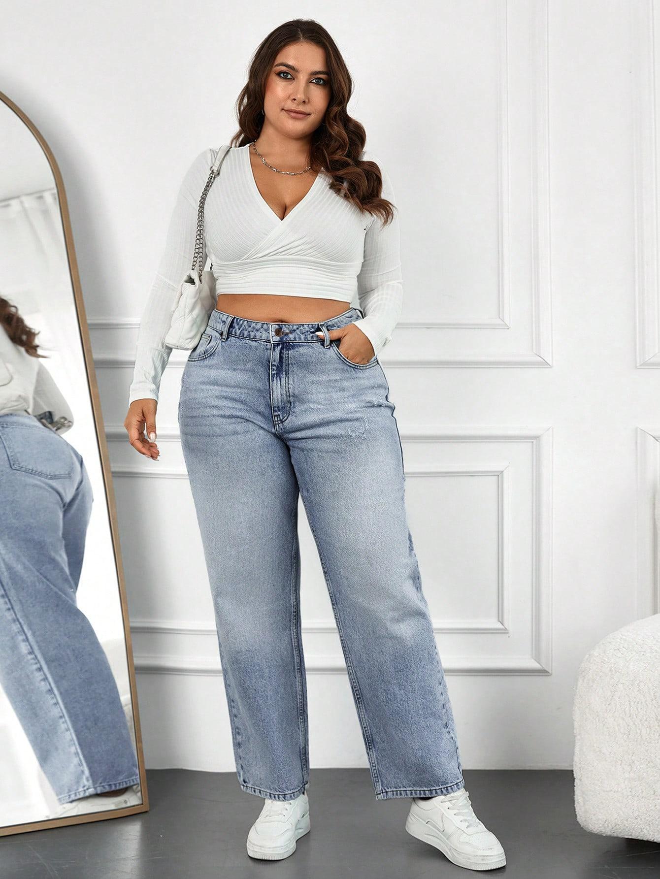NIEBIESKIE SPODNIE JEANS